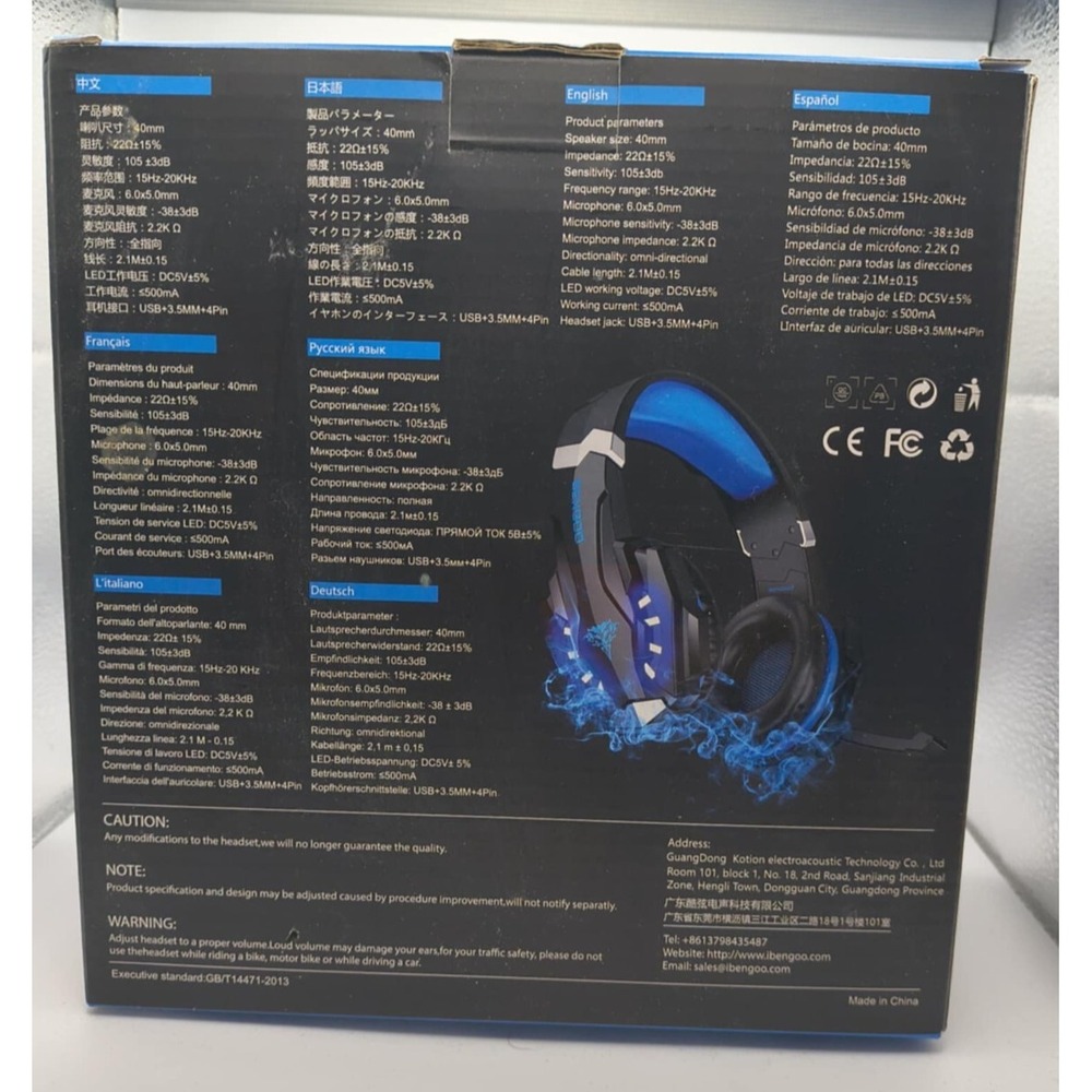 Bengoo Pro Stereo Gaming Headset G9000 New In Box - Picture 2 of 5